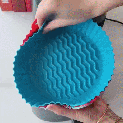 6 Moldes de Silicona Reutilizables para Freidora de Aire  👀🔥🔥🔥